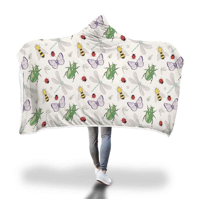 Hooded Blanket Plaid à capuche Insectes - Taille adulte et enfant The Sexy Scientist