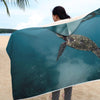 Hooded Blanket Plaid à capuche tortue sous l'eau - Taille adulte et enfant The Sexy Scientist
