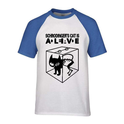 T-Shirt Bleu 2 / S T-Shirt "Schrodinger's Cat Is" The Sexy Scientist