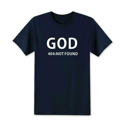 T-Shirt Bleu marine / XS T-Shirt "GOD 404 NOT FOUND" The Sexy Scientist