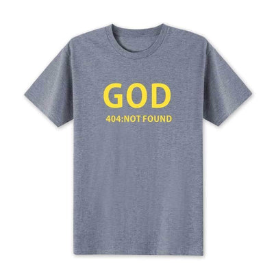 T-Shirt Gris 4 / XS T-Shirt "GOD 404 NOT FOUND" The Sexy Scientist