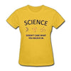T-Shirt Jaune / S T-Shirt "Scientific Truth" The Sexy Scientist