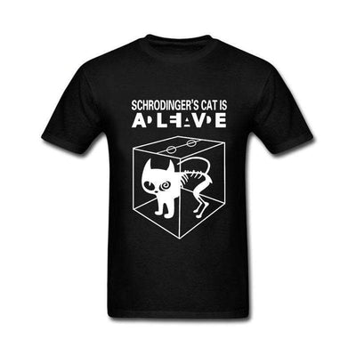 T-Shirt Noir / S T-Shirt "Schrodinger's Cat Is" The Sexy Scientist